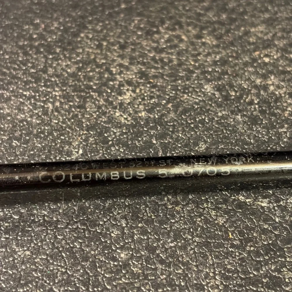 Ruby Foo's Black Glass Swizzle Stick Vintage NYC Restaurant Barware 6
